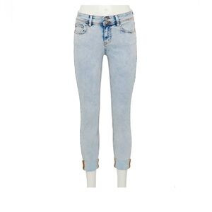 Indigo Rein Mid-Rise Roll Cuff Jeans